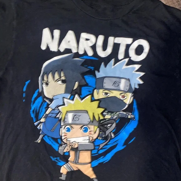 🦸‍♂️ Naruto Black Graphic T-Shirt - Picture 2 of 5